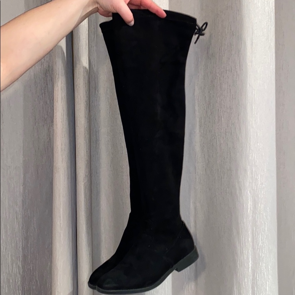 Black over the knee boots